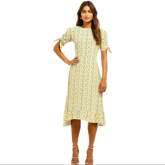 Faithfull the Brand Dresses & Skirts - Faithfull The Brand Emilia Lemon Floral Midi Dress